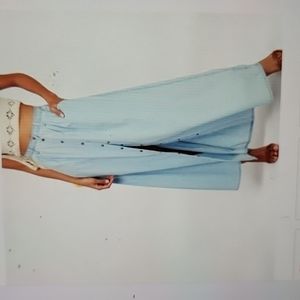 - Pistola Baez Blue Chambray maxi skirt button down small